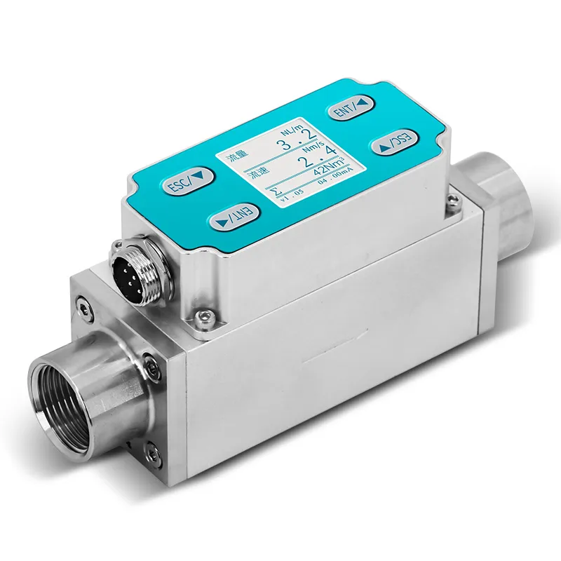 micro thermal gas mass flow meters for liquid flow indicator